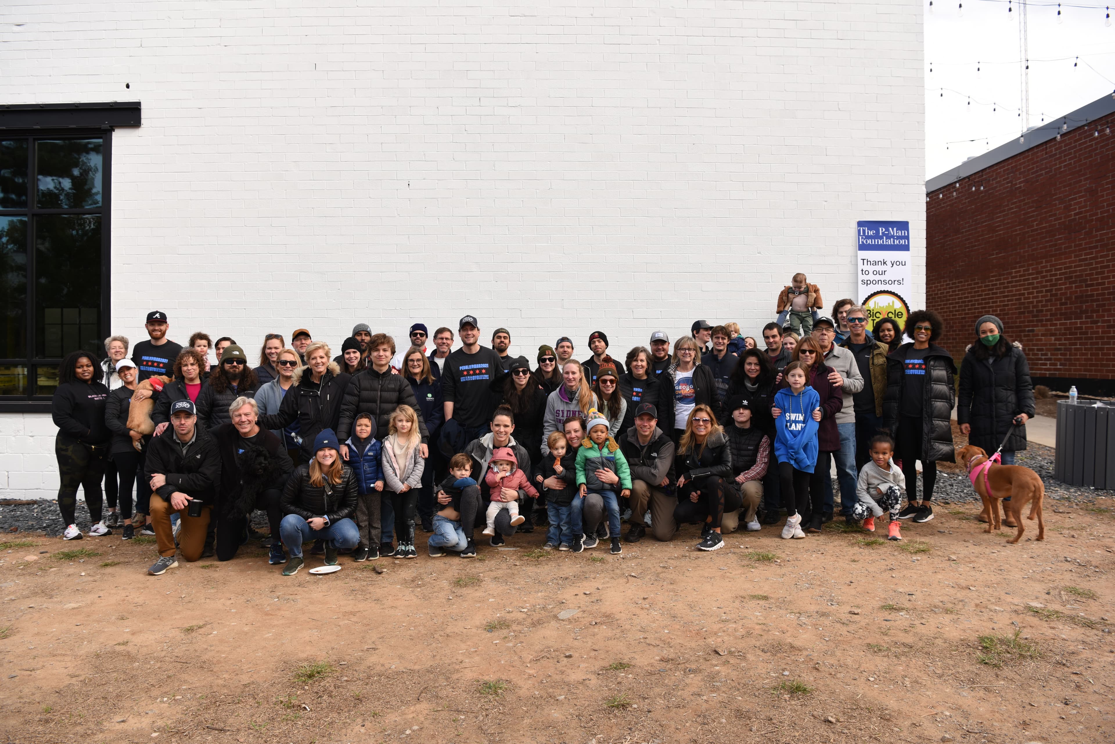 P-Man Foundation community event with participants