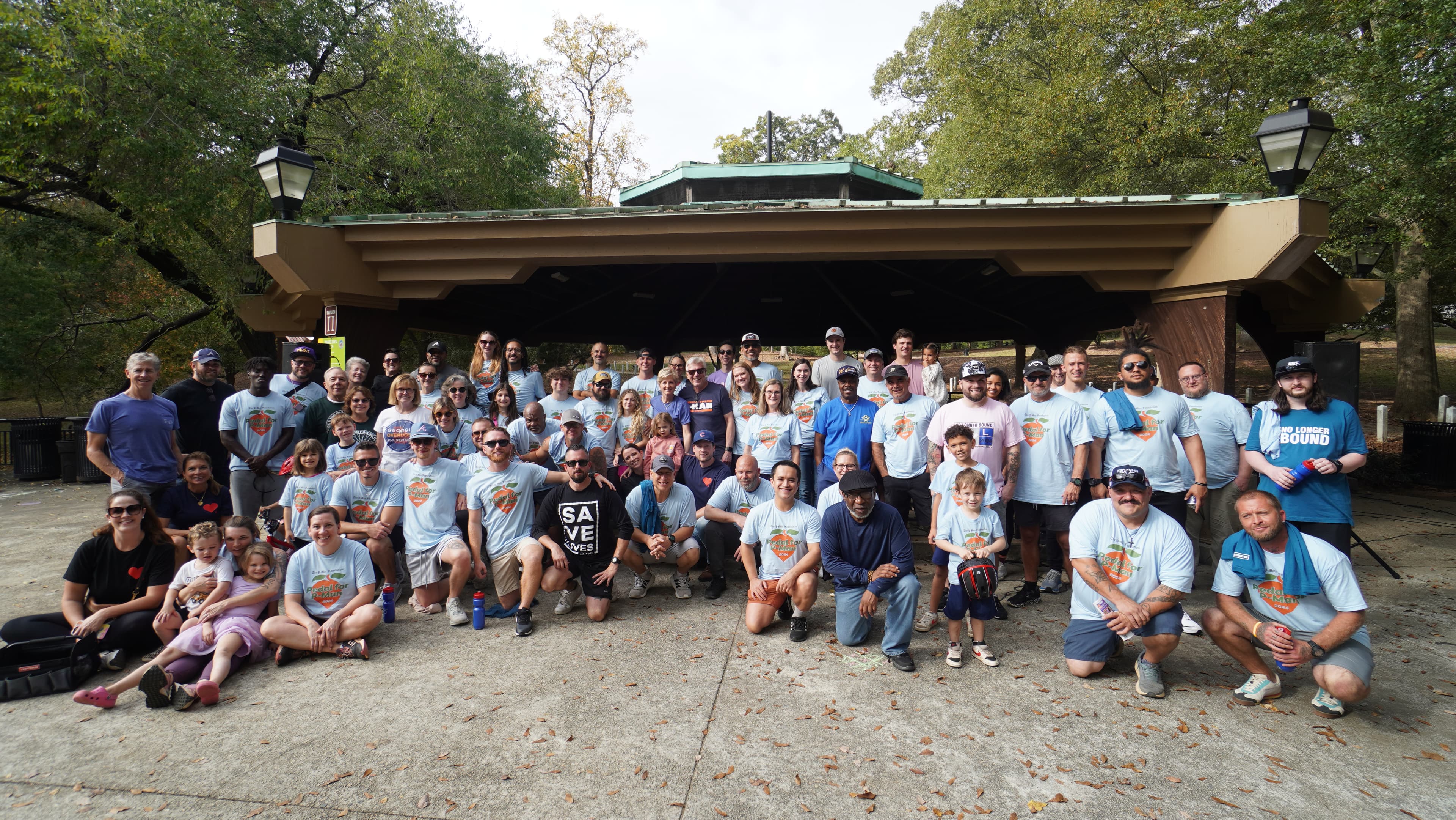 P-Man Foundation community crowd shot